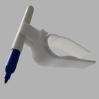 Adaptive pen holder for limited hand function